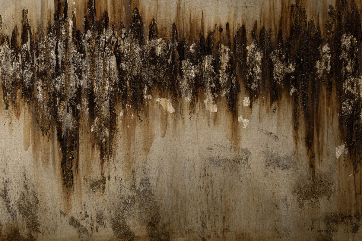 ACRYLBILD HANDGEMALT 140/70 cm - Braun, Holz/Textil (2.22/70cm) - KUNSTLOFT