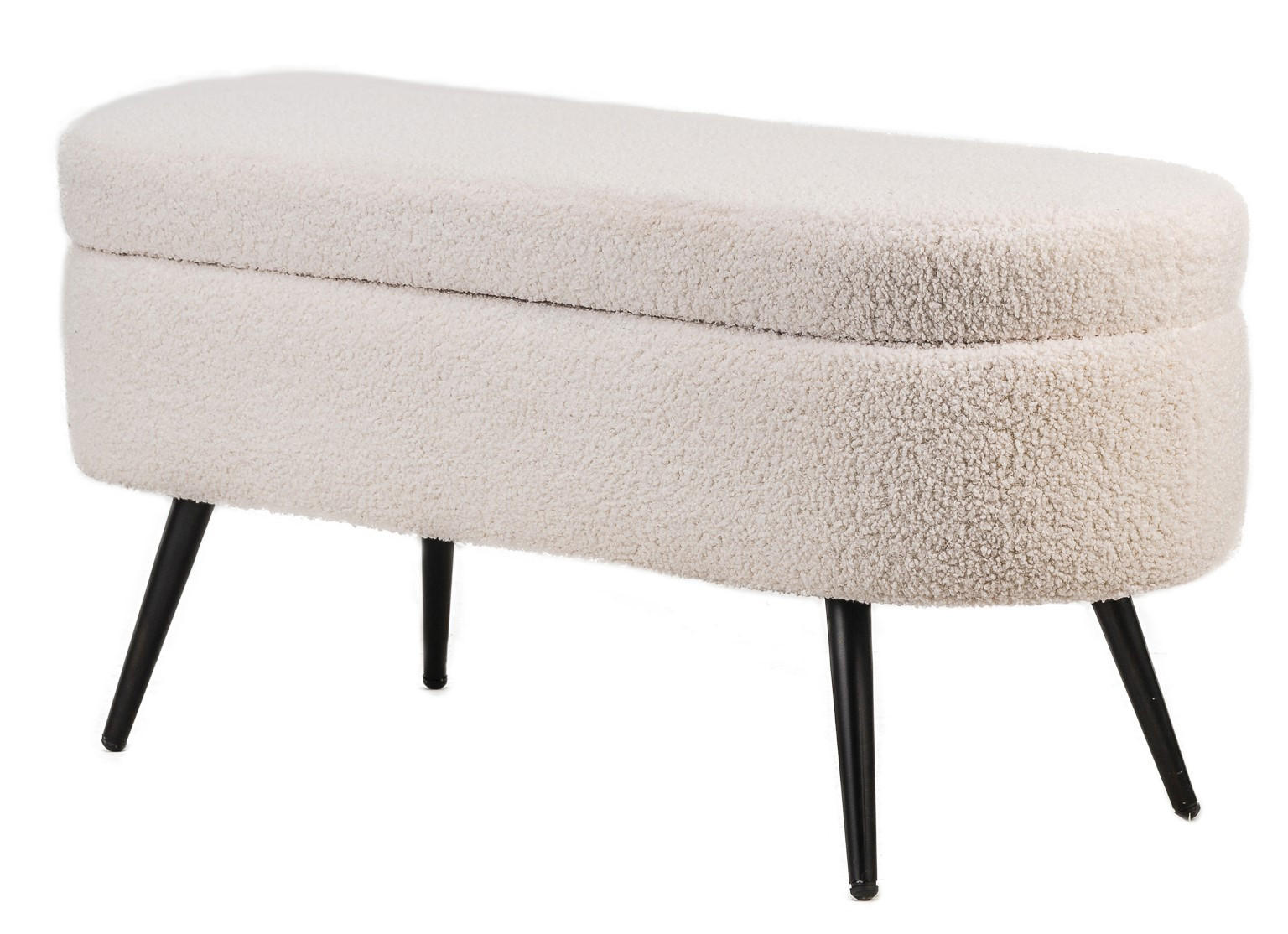 Nordlys Sitzbank Weiß 100x46x36 cm