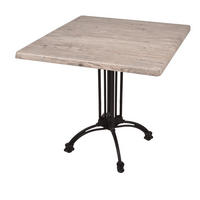 BISTROTISCH Jelena 80x80cm Quadratisch Hellbraun Holz Cafétisch - Hellbraun, Holz (80/80/61cm) - DELUKE
