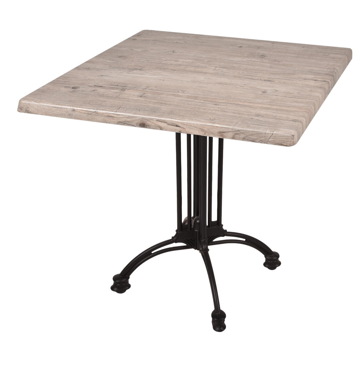 BISTROTISCH Jelena 80x80cm Quadratisch Hellbraun Holz Cafétisch - Hellbraun, Holz (80/80/61cm) - DELUKE