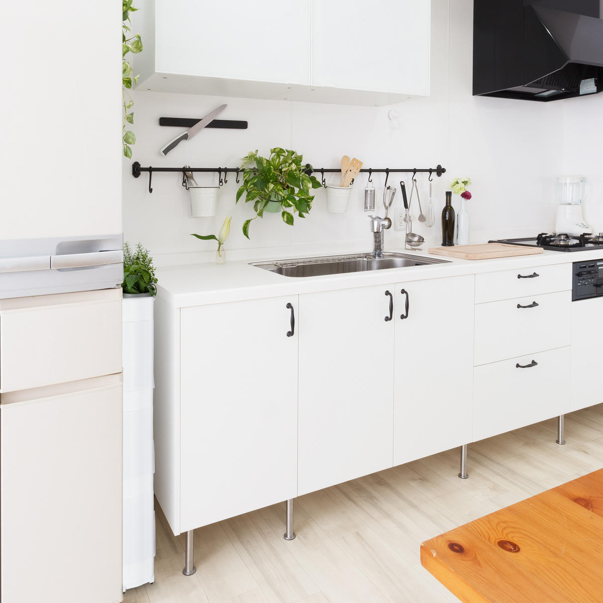 NÁBYTOK do nicher - biela, plast (12.5/101/54cm) - Relaxdays