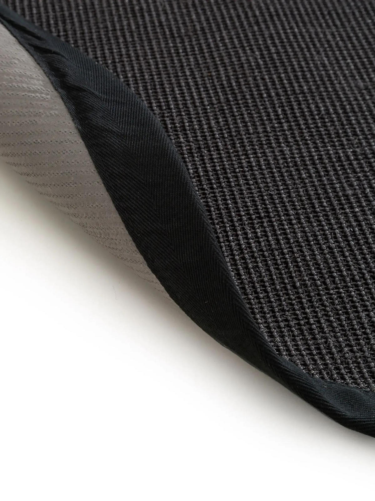 SISALTEPPICH Sana Schwarz ø 150 cm rund - Schwarz, Textil (150/150cm) - benuta Nest