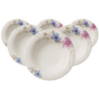 SUPPENTELLER Mariefleur Gris Basic bunt ø 23,1 cm 6er Set - Multicolor, Keramik (23.1cm) - Villeroy & Boch