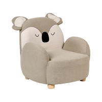 KINDERSESSEL Koala Stoff Taupe Hervik - Taupe, Textil (55/63/49cm) - Beliani