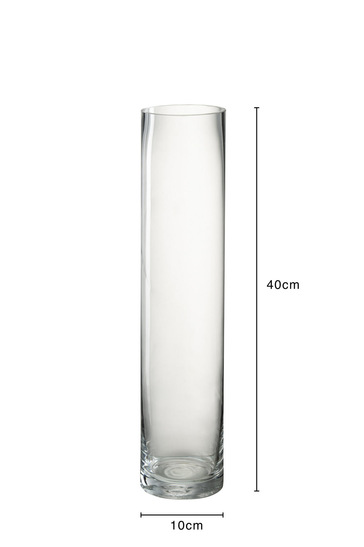 VASE ZYLINDER - Glas - Transparant - M - Ø 10 cm - Transparent, Glas (10/40cm) - J-Line