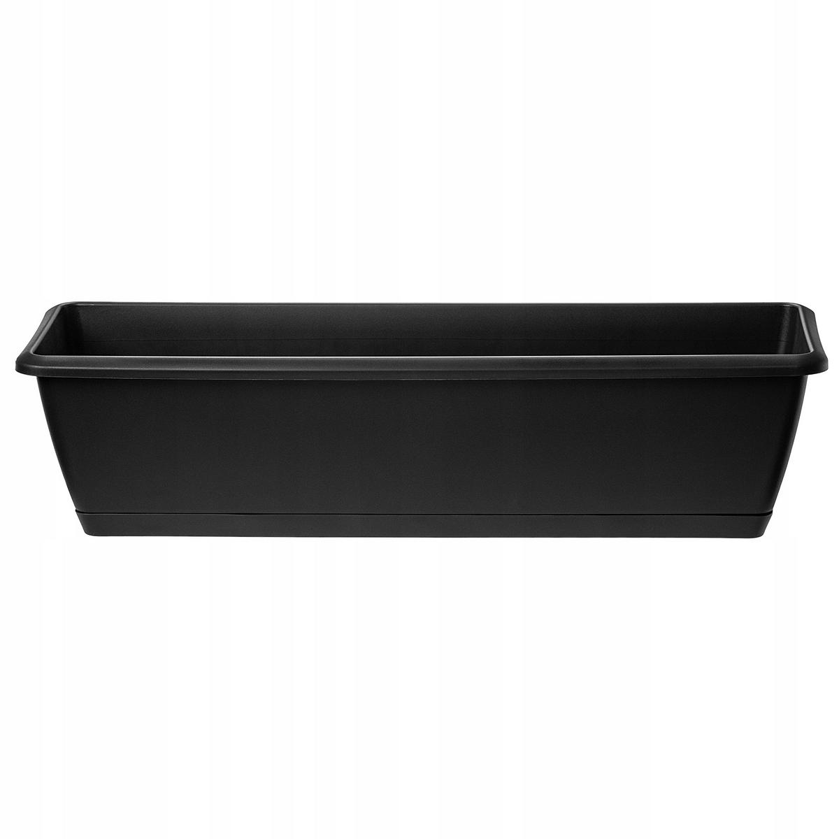 BALKONKASTEN mit Griffen, 60 cm, Anthrazit - Anthrazit, Kunststoff (19/59cm) - KADAX