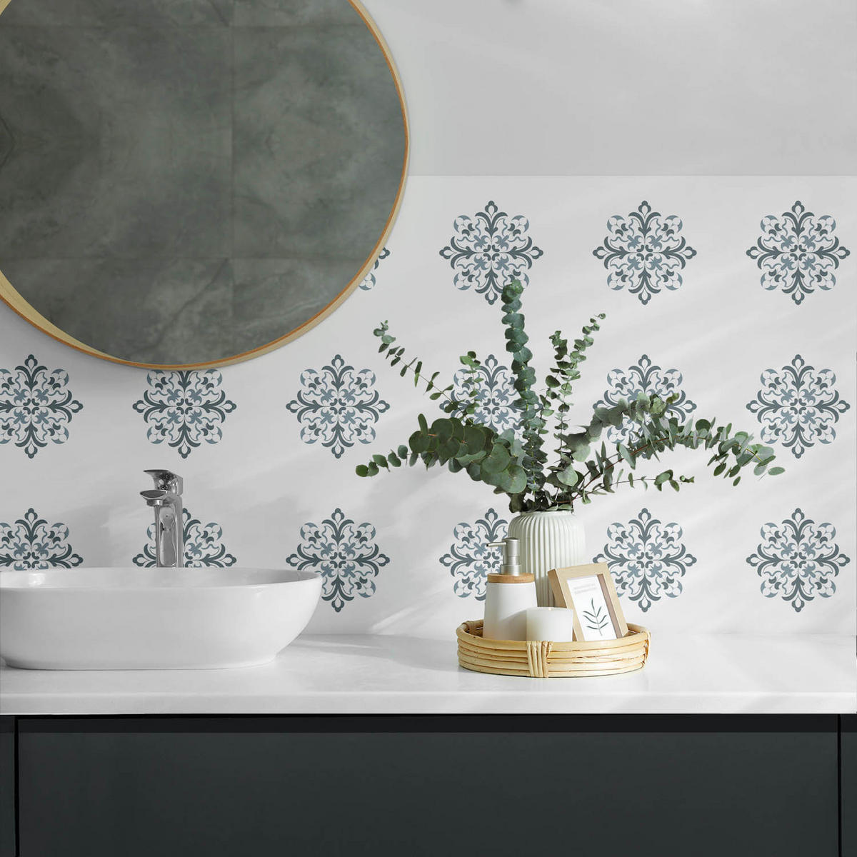 WANDPANEEL 10x 40x20 cm selbstklebend Velaria - Silberfarben, Kunststoff (20/1.6/40cm) - Wallfluent