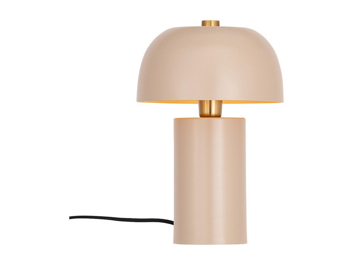TISCHLAMPE - 26 cm x 26 cm - Metall - Beige - WINDY - Beige, Metall (26/26/39cm) - Vente-Unique