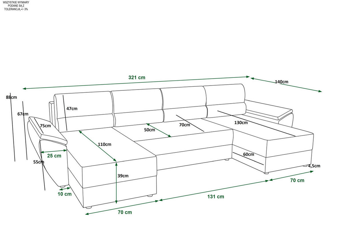 ECKSOFA REBIU2 Poso 01 mit Schlaffunktion - Currygelb, Textil (326/86/140cm) - Bedante
