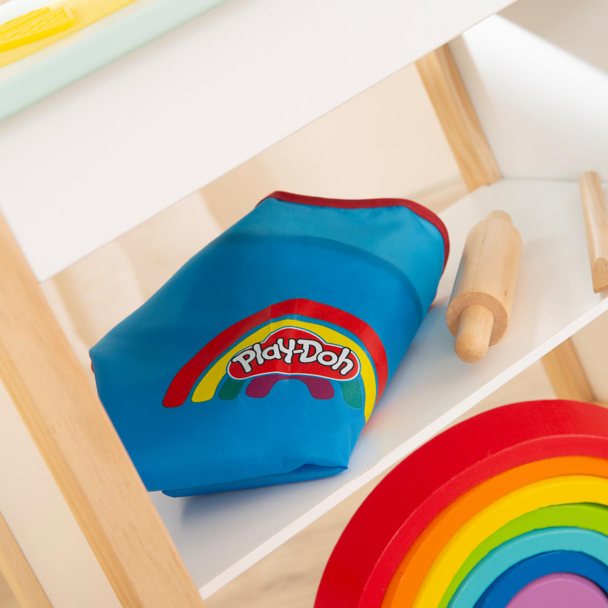SPIELSET KNETE roba x Play-Doh mit Schürze - Grau, Holz/Kunststoff (1/1/1cm) - Roba