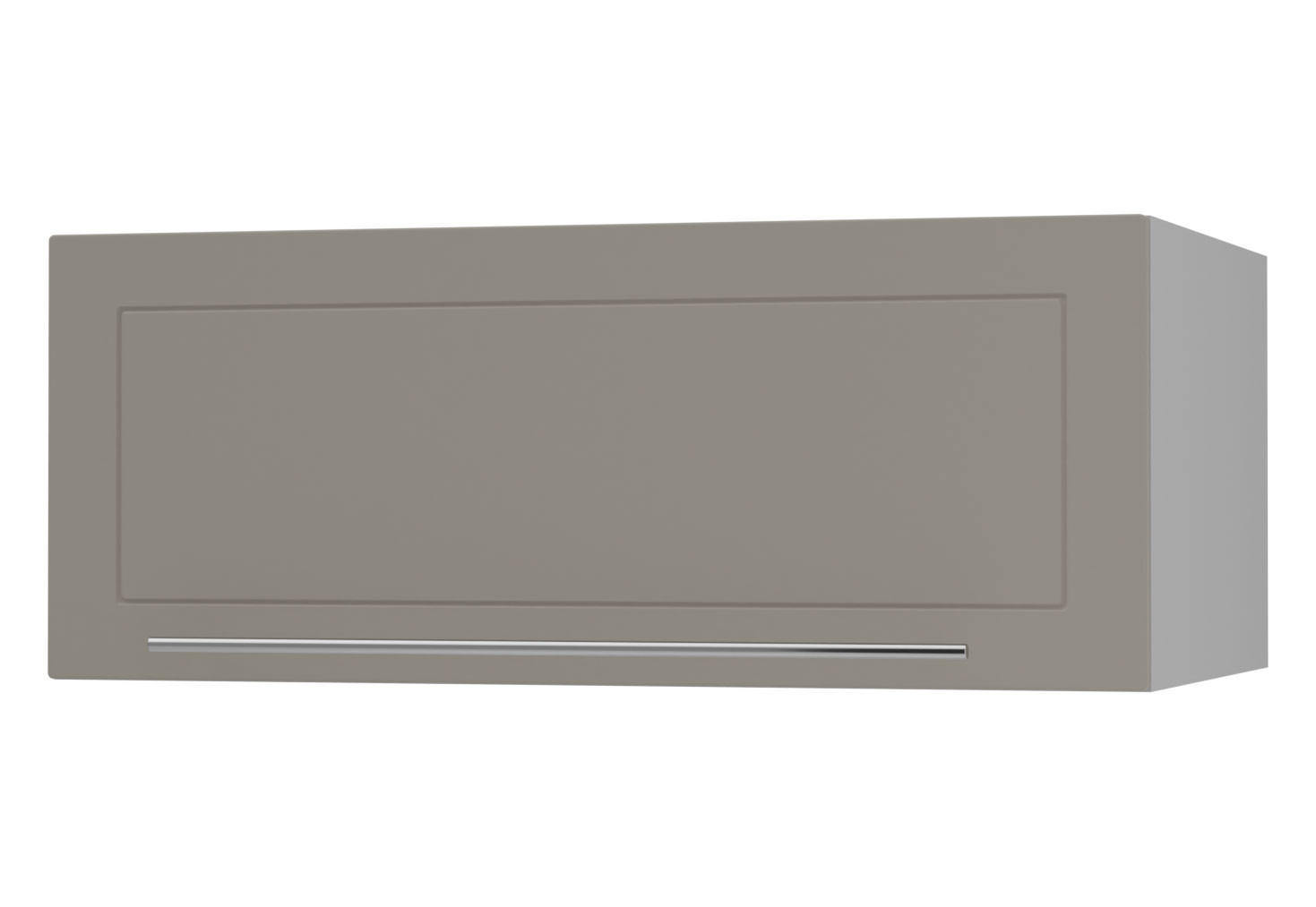 KLAPPHÄNGESCHRANK Kvantum W6B/90 Beige Matt / Grau Matt 90 / 59 / 36cm - Beige/Grau, Holz/Holzwerkstoff (90/36/59cm) - Feldmann-Wohnen