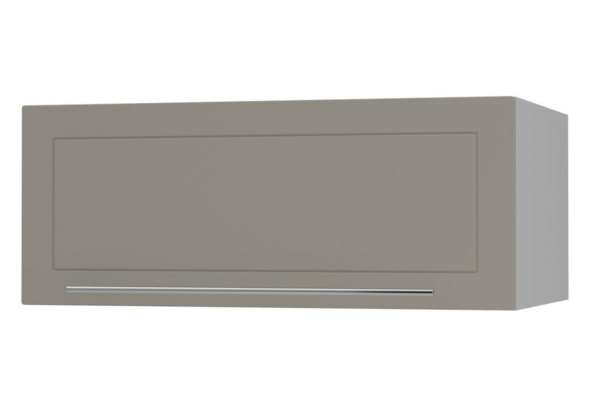 KLAPPHÄNGESCHRANK Kvantum W6B/90 Beige Matt / Grau Matt 90 / 59 / 36cm - Beige/Grau, Holz/Holzwerkstoff (90/36/59cm) - Feldmann-Wohnen