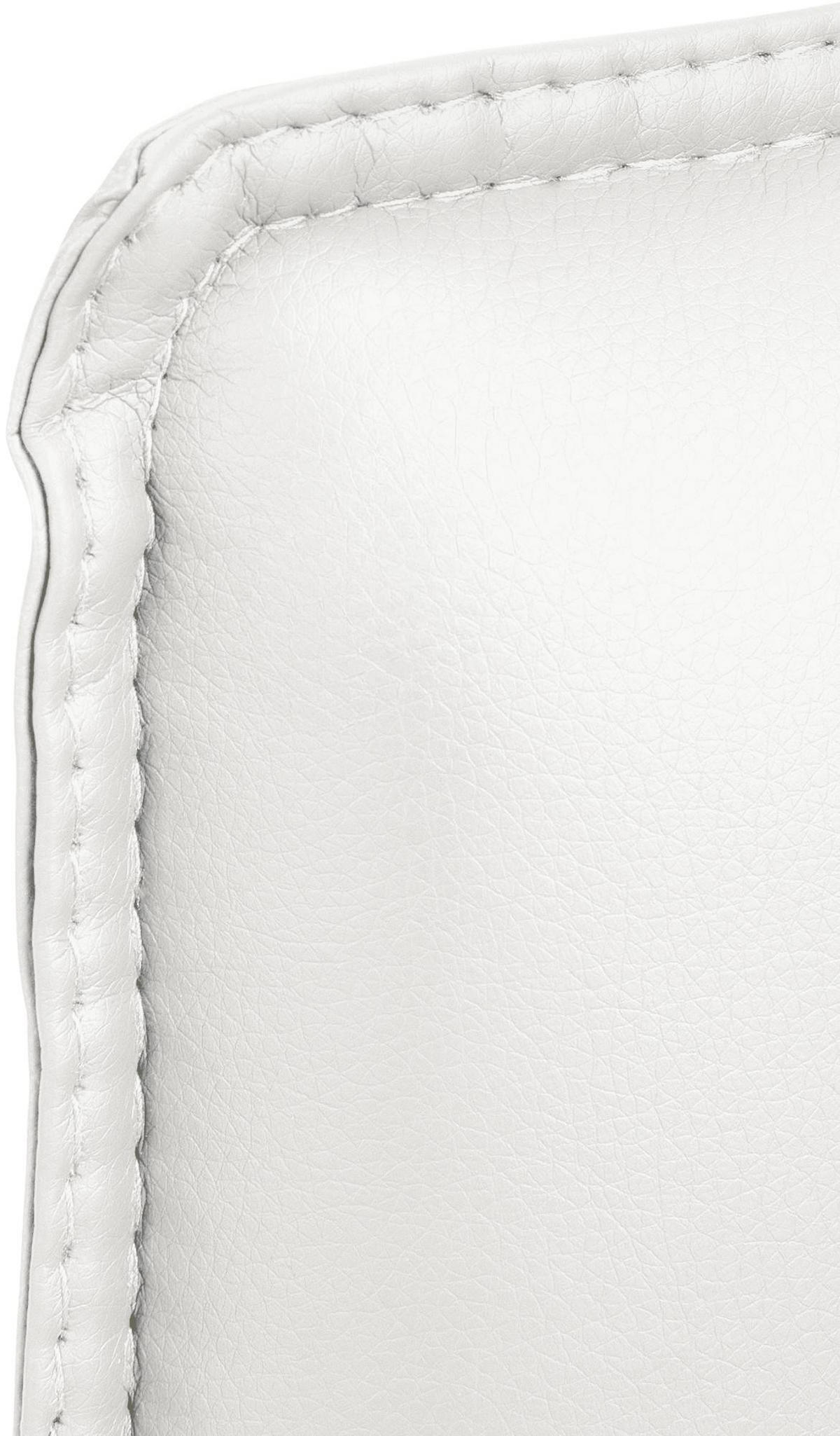 SCHWINGSTUHL Lederlook Weiß - Weiß, Textil/Metall (57/92/59cm) - CLP