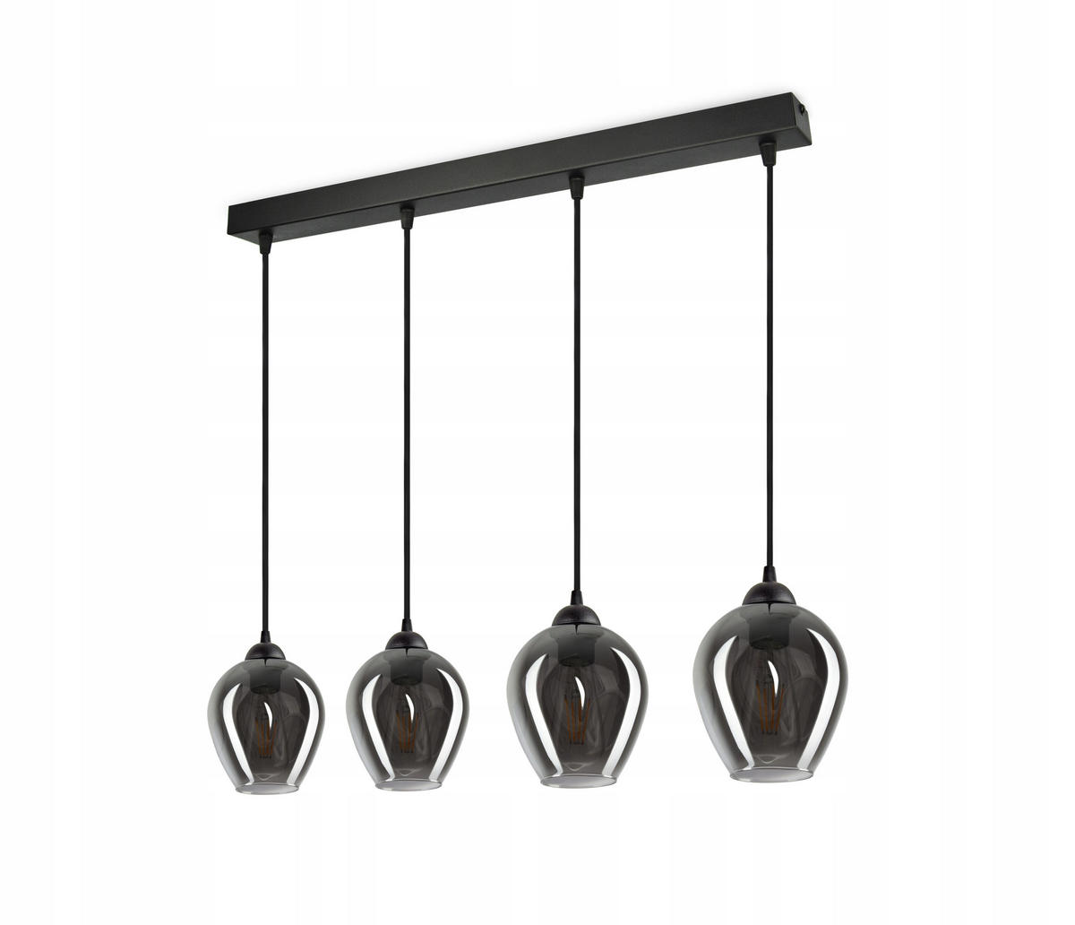 PENDELLEUCHTE Hegel - Transparent/Anthrazit, Glas/Metall (15/65/80cm) - kiki design