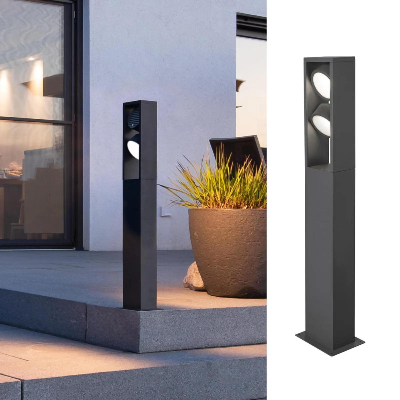WEGELEUCHTE Eskina Anthrazit - Anthrazit, Metall (7.3/7.3/75cm) - SLV