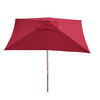SONNENSCHIRM I Bordeaux - Bordeaux, Holz (300/200cm) - MCW