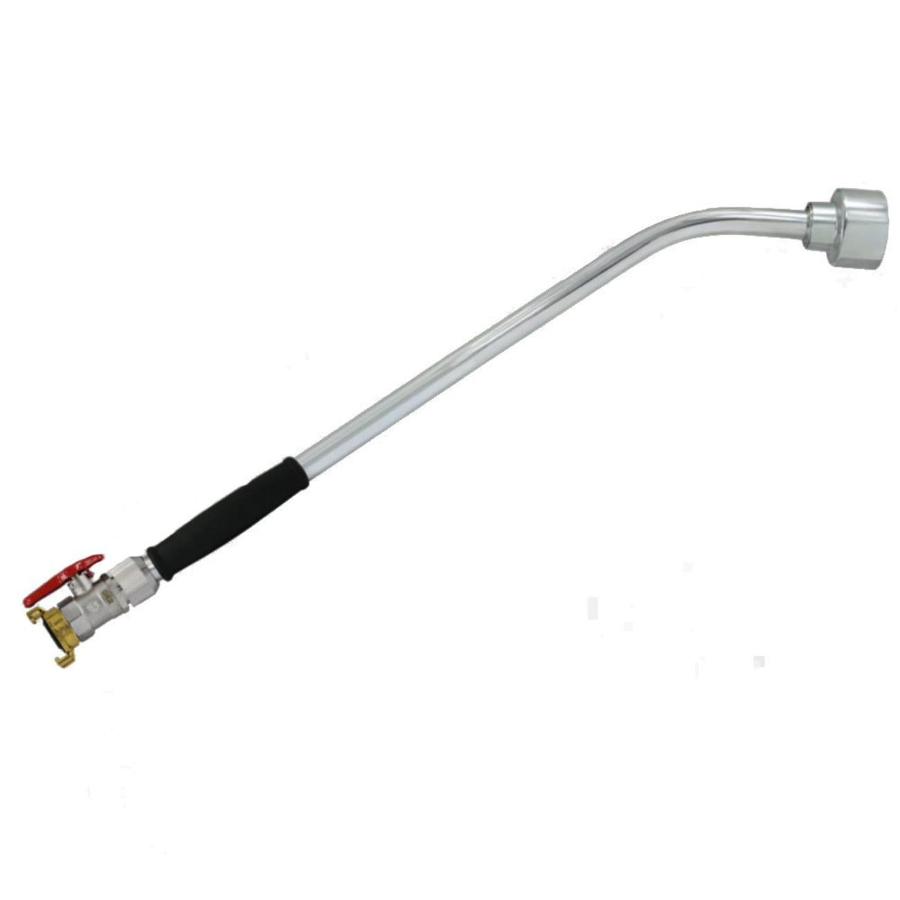 SPRÜHLANZE Set, 90 cm, mit Kugelhahn - Alufarben, Metall (15/12/100cm) - BONI-SHOP