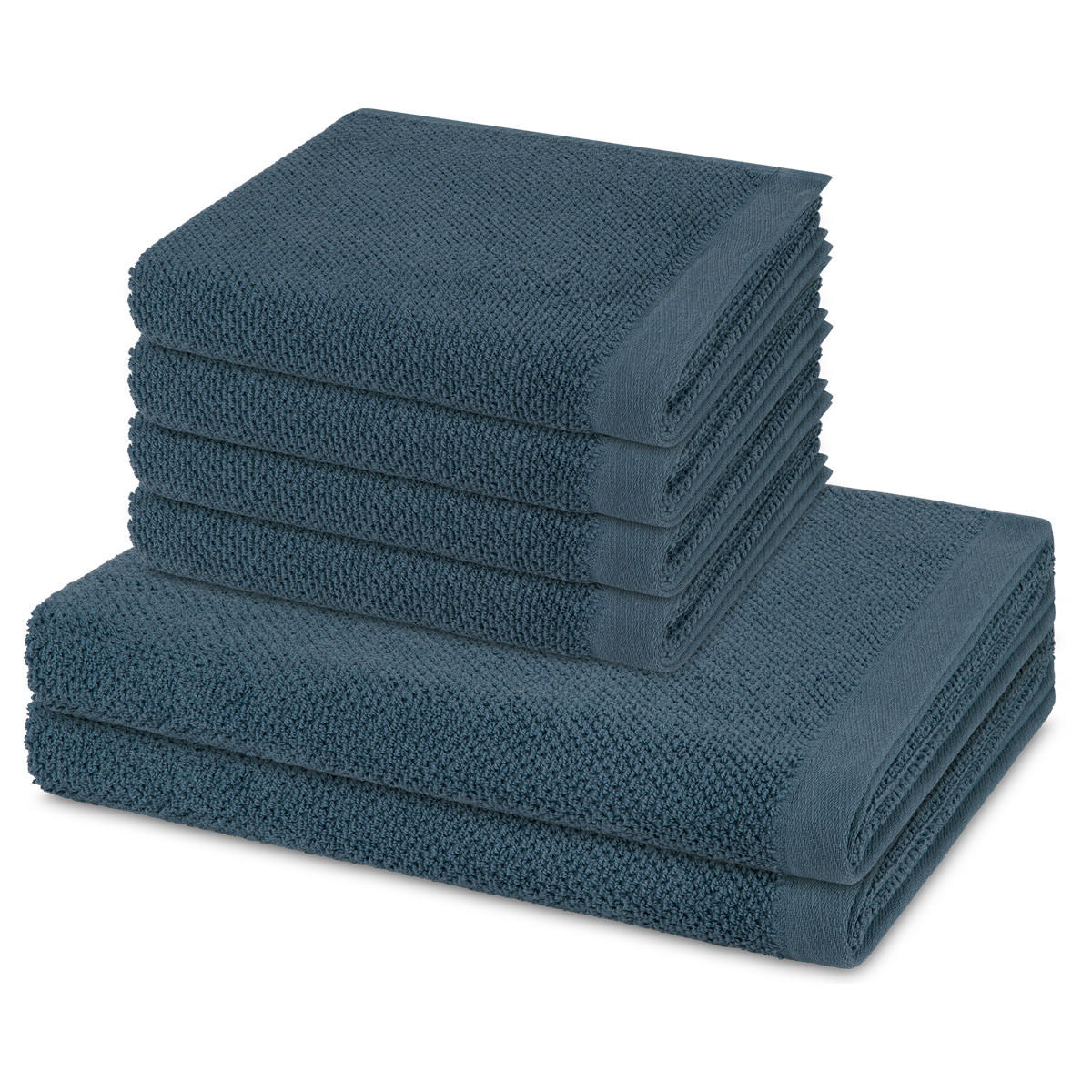 FROTTIERSET Bliss 6-teilig - Hellblau, Textil (50/100cm) - MÖVE