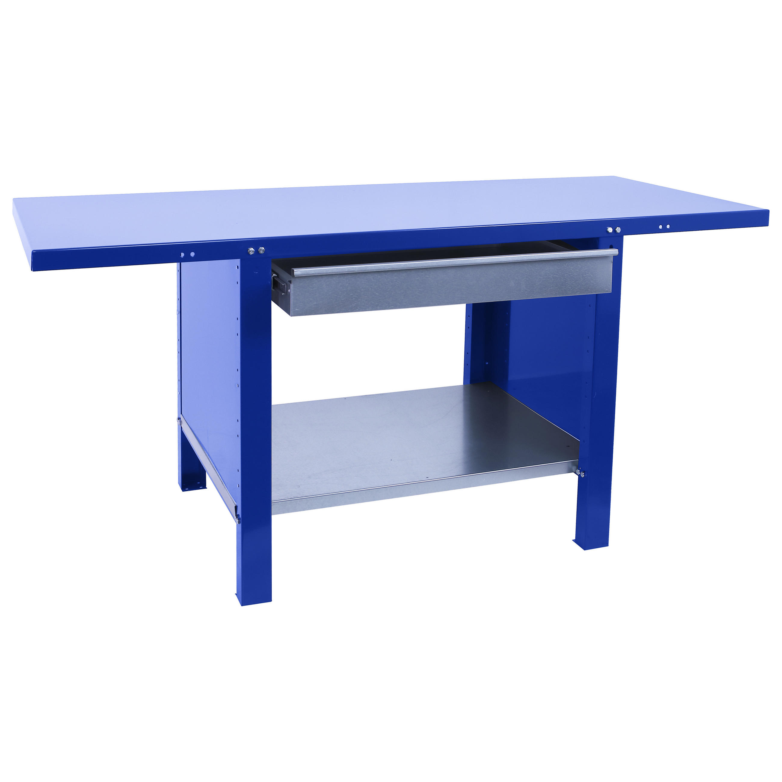 WERKBANK Buffalo Metal mit 1x Schublade HxBxT 83 x 180 x 73 cm Traglast 700 kg Blau - Blau, Metall (180/83/73cm) - PROREGAL