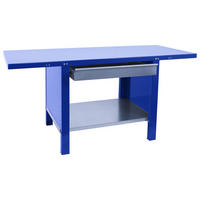 WERKBANK Buffalo Metal mit 1x Schublade HxBxT 83 x 180 x 73 cm Traglast 700 kg Blau - Blau, Metall (180/83/73cm) - PROREGAL