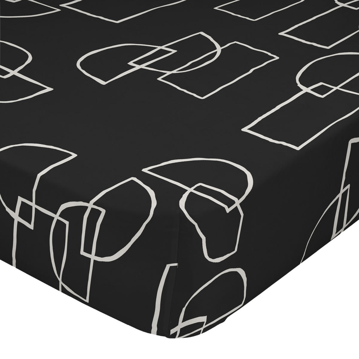 SPANNBETTTUCH serenity 160x200x32 cm mehrfarbig - Multicolor, Textil (160/200cm) - Happy Friday