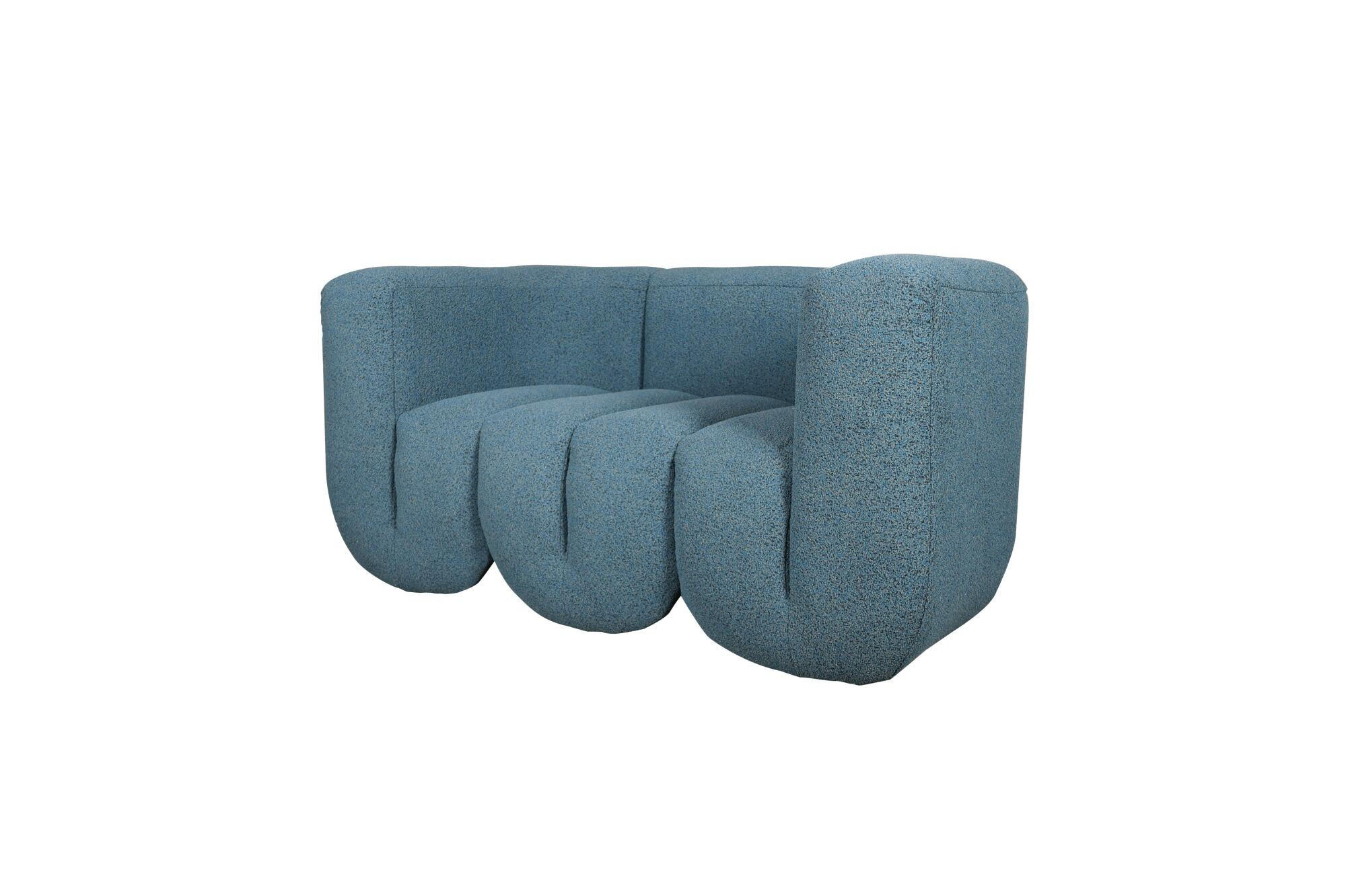 SOFA NUA Blau 150x85x75 cm - Blau, Textil (150/75/85cm) - FURNLUX
