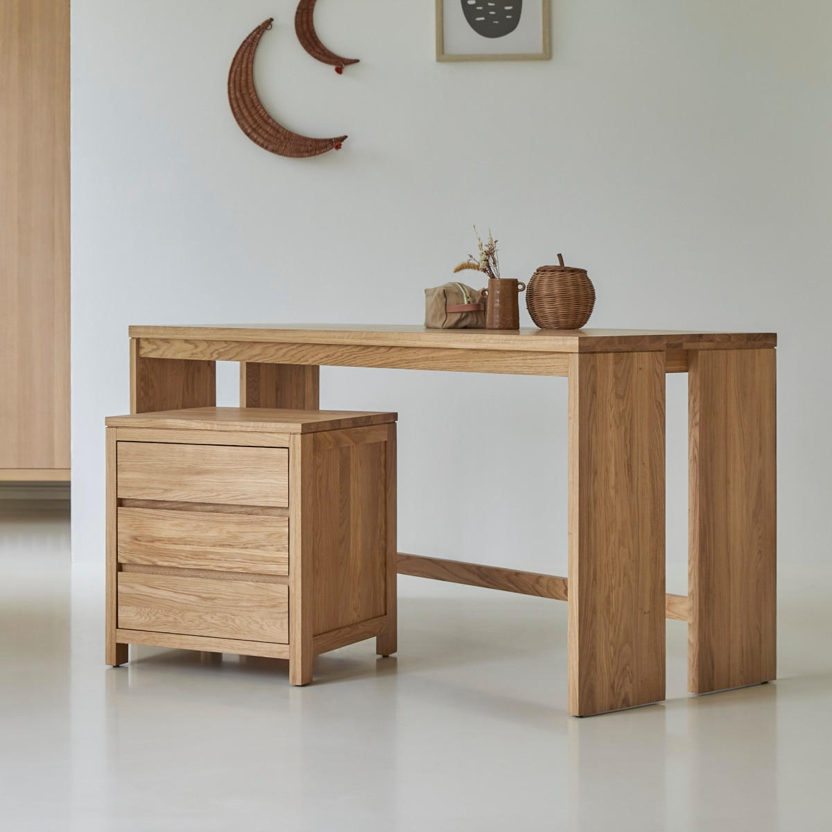 KINDER-TRUHE Eden Natur aus Eiche - Naturfarben, Holz (160/74/60cm) - Tikamoon