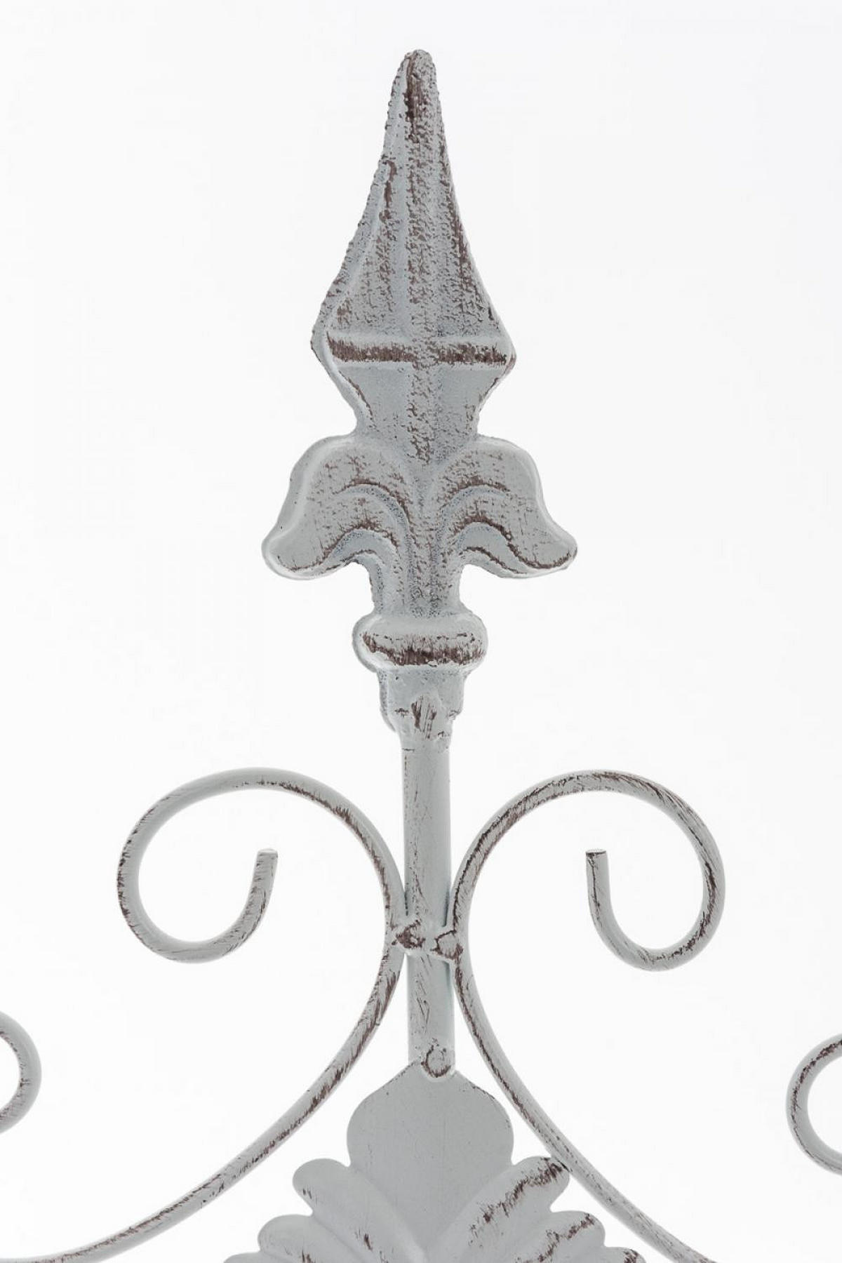 RANKGITTER Metall antik weiß - Weiß, Metall (35/122/1cm) - CLP