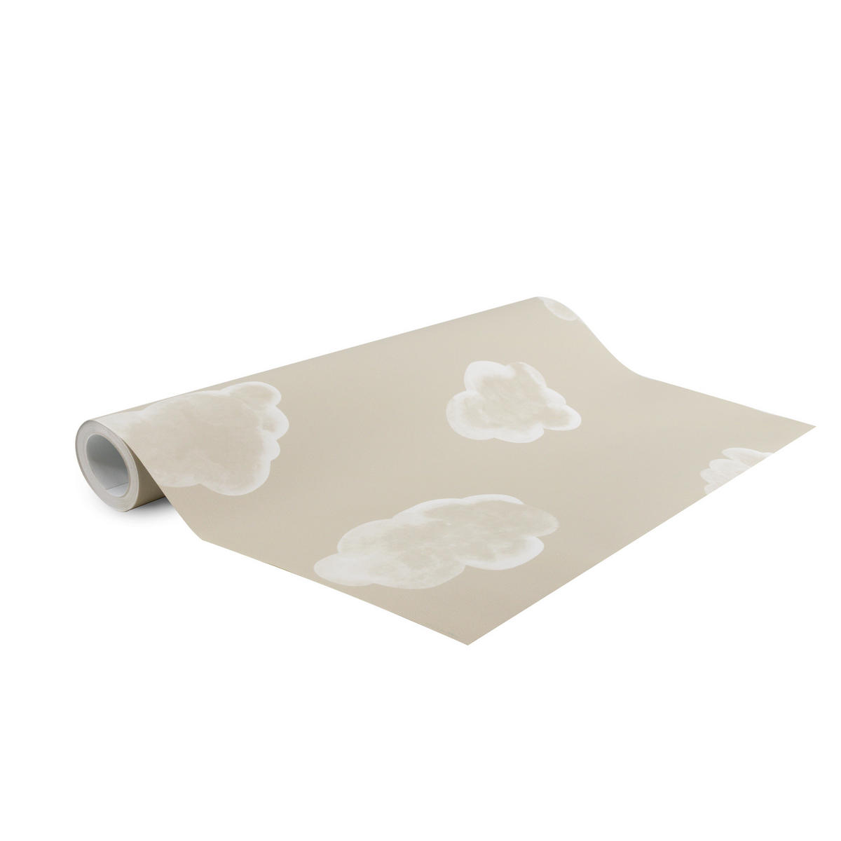 VLIESTAPETE - kleine Wolke 1000x53cm - Grau, Papier/Kunststoff (53/1cm) - Superfresco Easy