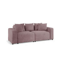 SOFA Megan 2-sitzer In Poso - Altrosa, Holzwerkstoff/Textil (236/75/98cm) - Fun Möbel