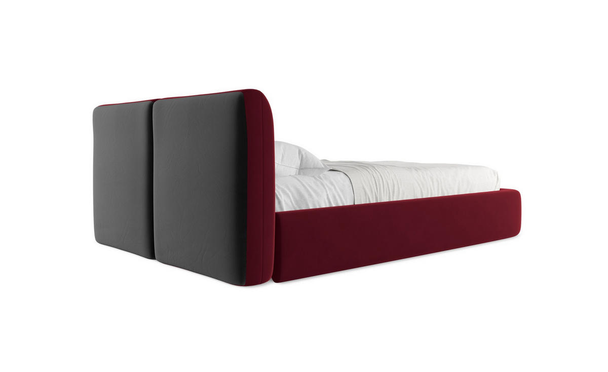 POLSTERBETT mit Bettkasten und Lattenrost 200x228 Grau - Dunkelgrau/Schwarz, Kunststoff/Textil (180/200cm) - Makamii