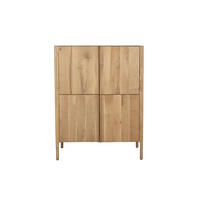 SIDEBOARD Ember Hoch - Naturfarben, Holz (100/130/45cm) - Zuiver