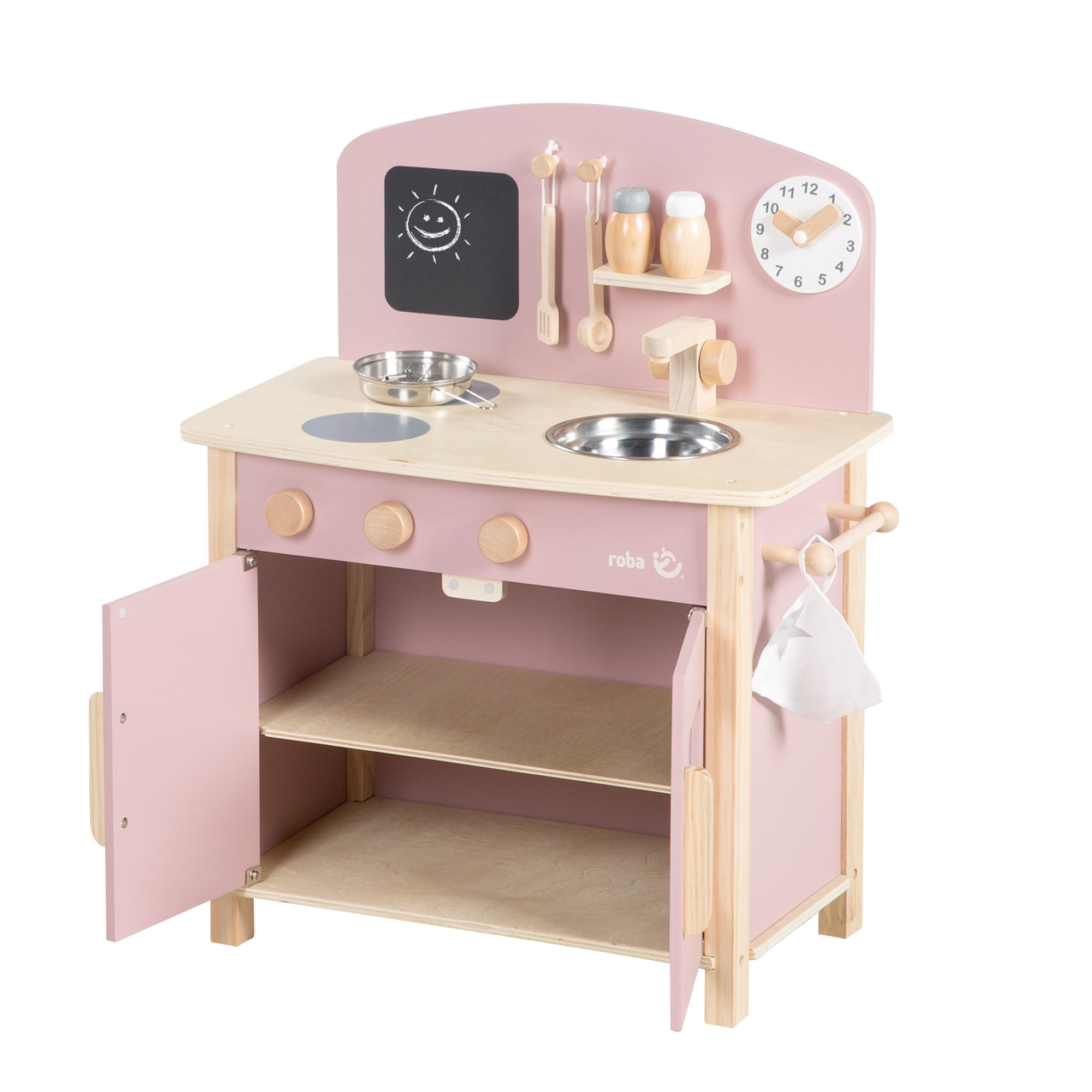 SPIELKÜCHE - Mauve, Holzwerkstoff (30/51.5/63cm) - Roba