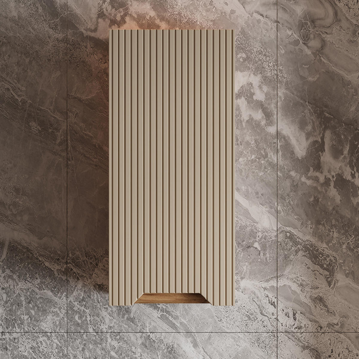 SKŘÍŇKA DO KOUPELNY Lotta Dubový/kašmírový pruhovaný - kašmírová/barva dubu, kompozitní dřevo (20/72.6/33cm) - Vicco