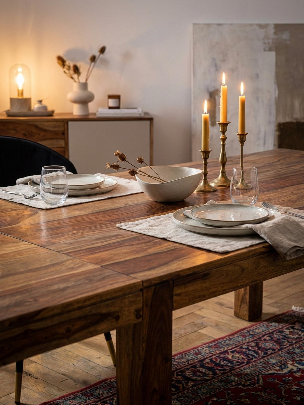 ESSZIMMERTISCH – Massivholz Braun 120–200 cm rechteckig verlängerbar - Braun, Holz (80/120/76cm) - KADIMA DESIGN