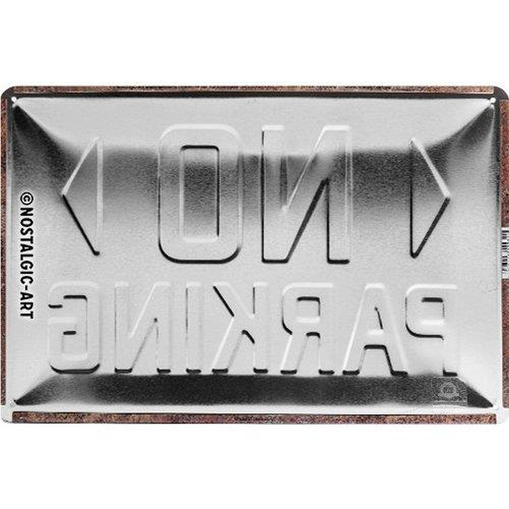BLECHSCHILD 20/30 cm Achtung No Parking - Multicolor, Metall (30/20/0.2cm) - Nostalgic-Art