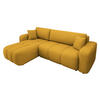 ECKSOFA Furyn - Gelb/Schwarz, Holz/Kunststoff (244/145cm) - MIRJAN24