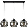 PENDELLEUCHTE HAGEN - Schwarz, Glas/Metall (15/70/70cm) - kiki design