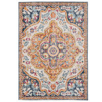 VINTAGE-TEPPICH Joyful Multi - Türkis, Textil (200/290cm) - Kukoon Rugs