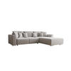 ECKSOFA GUSTO L Monolith 84 Rechts mit Schlaffunktion - Silberfarben, Textil (279/193cm) - Bedante