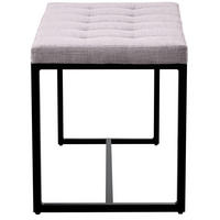 SITZBANK Elvion Stoff grau - Hellgrau/Grau, Kunststoff (100/48/40cm) - TPFLiving