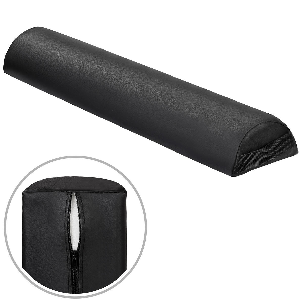 LAGERUNGSROLLEN-SET ,inklusive Tragegriffe und Reißverschluss,schwarz - Schwarz, Leder (8/64cm) - tectake