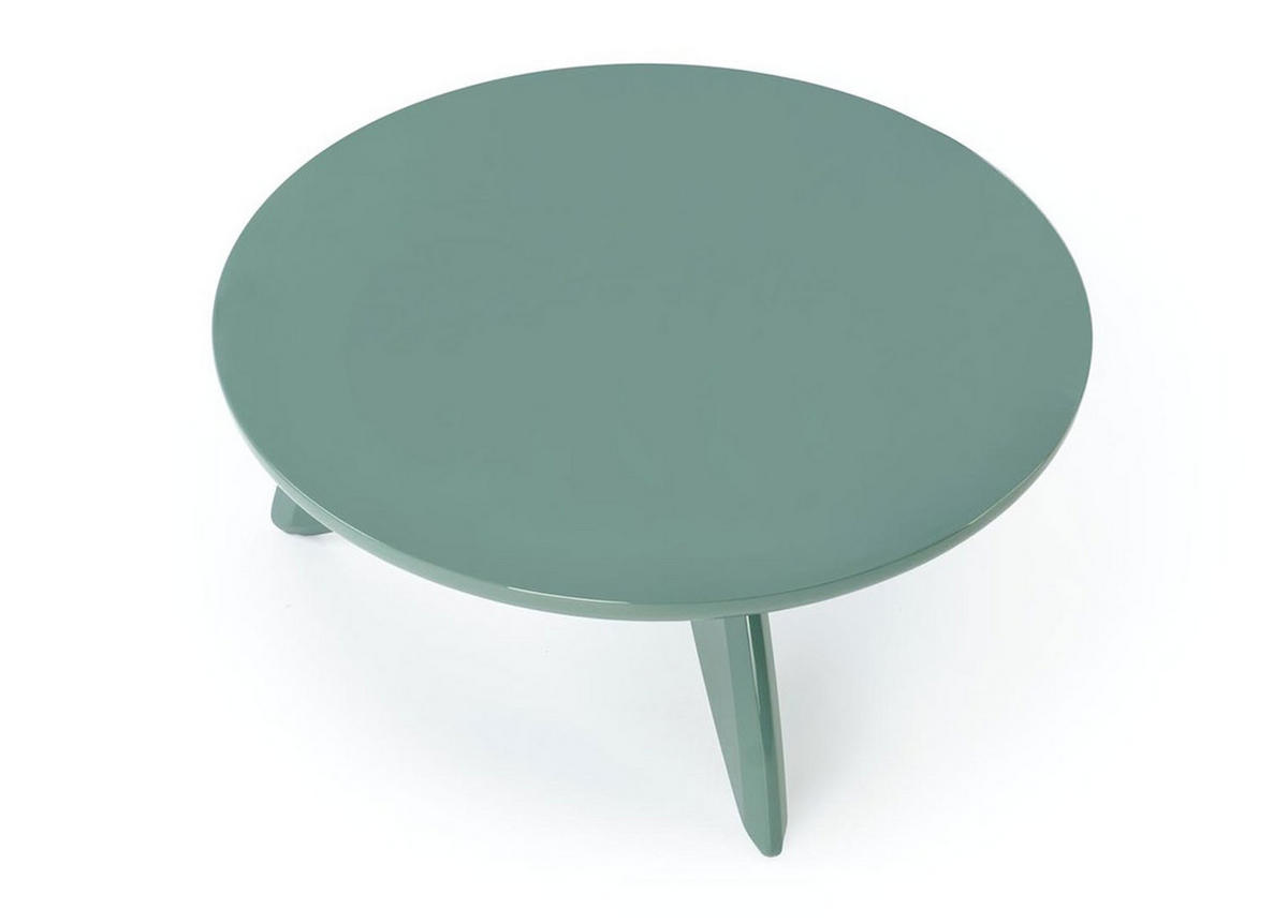 COUCHTISCH Soraya Blau Hochglanz 80 / 80 / 36cm - Blau, Holz/Holzwerkstoff (80/80/36cm) - Feldmann-Wohnen