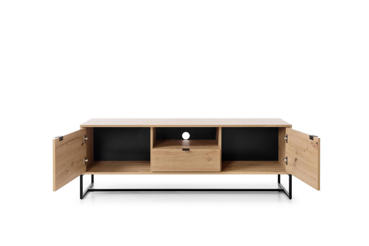 TV-LOWBOARD BEIGE - Beige, Holzwerkstoff (153/54/39cm) - FURNLUX