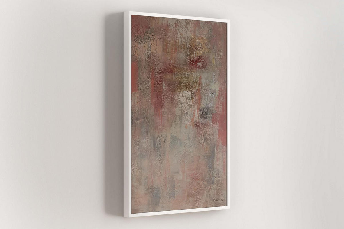 ACRYLBILD HANDGEMALT 80/120 cm - Pink/Rot, Holz/Textil (80/120cm) - KUNSTLOFT