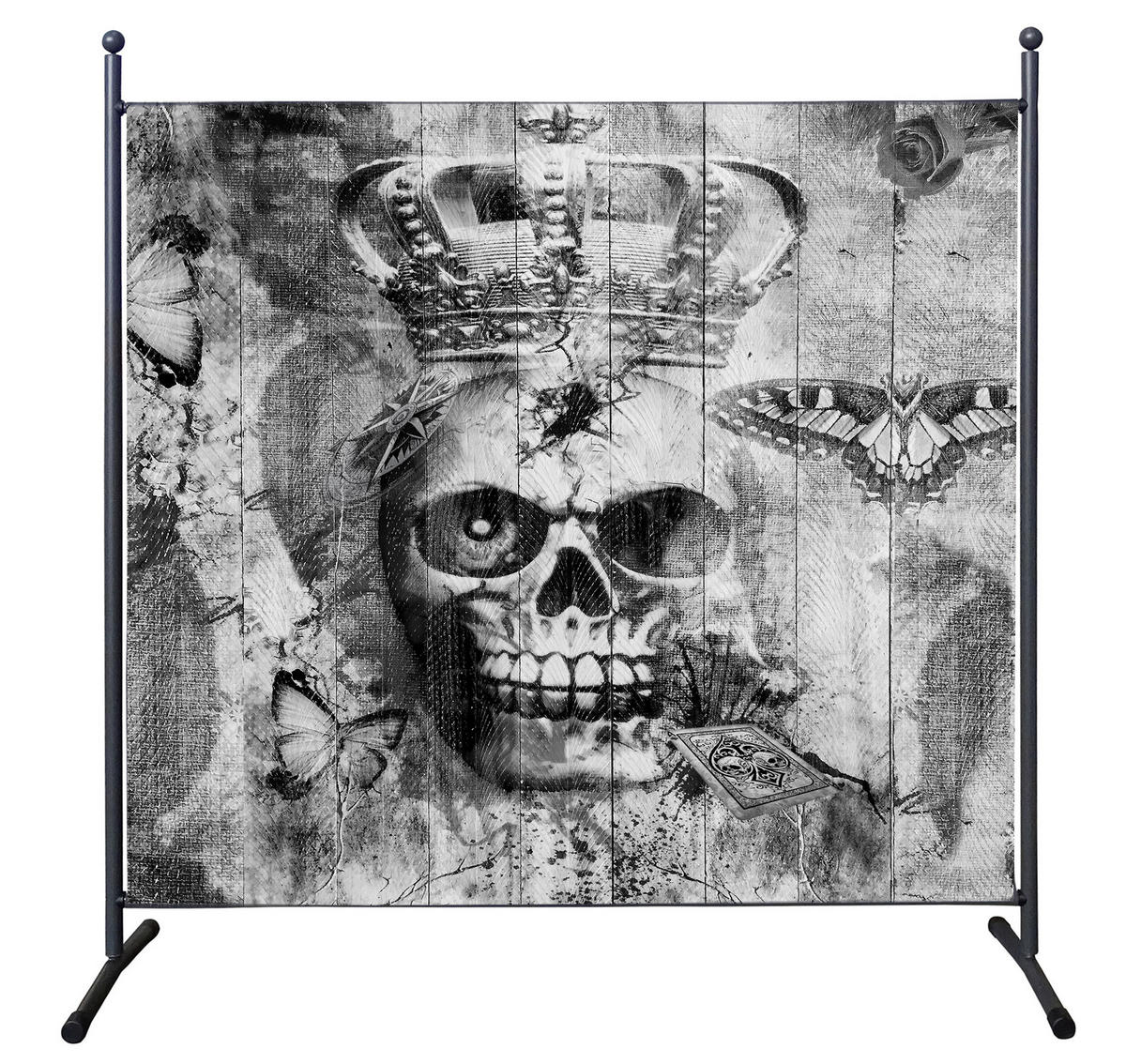PARAVENT 1-tlg. 180x178 cm Skull - Multicolor, Metall (178/180cm) - QUICK STAR