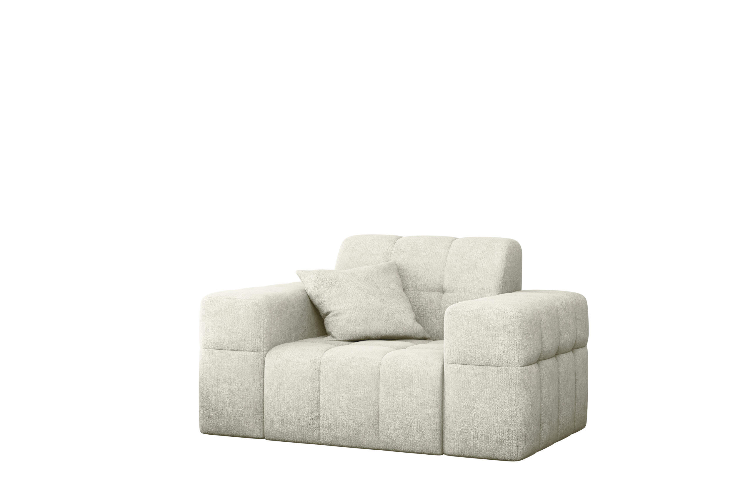 SESSEL NIMES Stoff Perfect Harmony Creme - Creme, Holz/Textil (120/82/92cm) - Kaiser Möbel