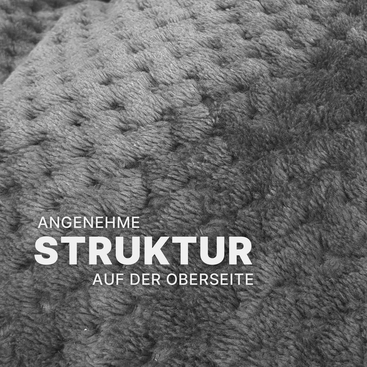 SITZKISSEN Cashmere-Touch 70x120cm Anthrazit - Anthrazit, Kunststoff/Textil (120/70/15cm)