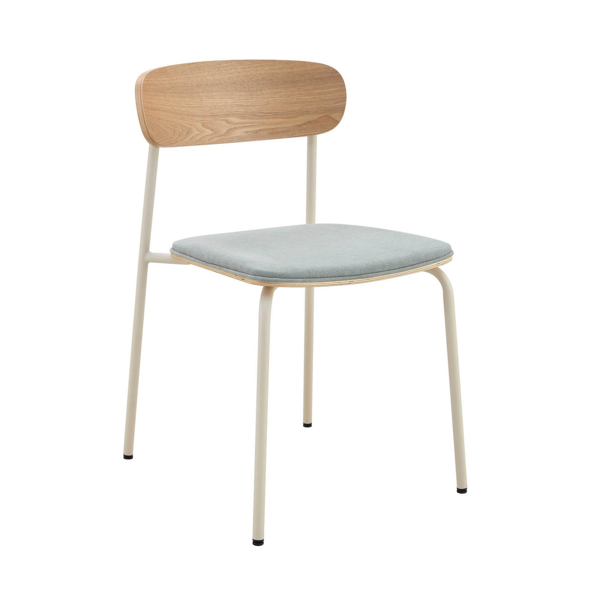 STUHL 2-tlg., Hellblau - Blau, Holz (46/78/52cm) - Oviala
