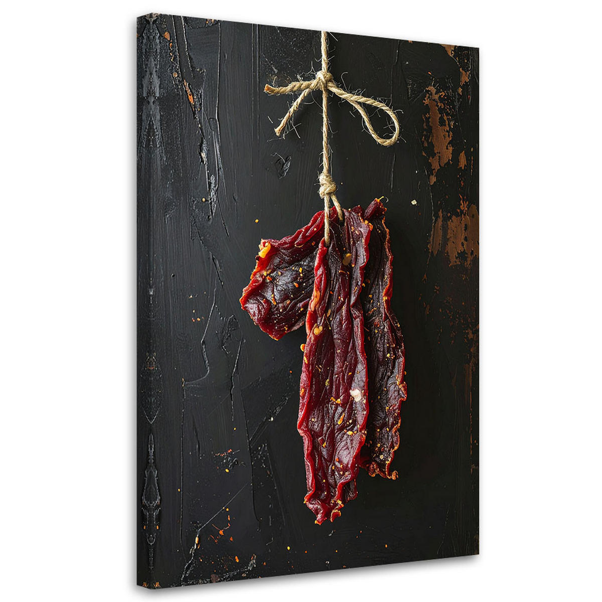 LEINWANDBILD Essen & Trinken 80x120cm - Rot, Textil (80/120cm) - Feeby